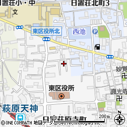 大阪府堺市東区日置荘原寺町32-22周辺の地図