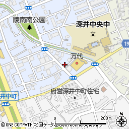 大阪府堺市中区深井北町3460周辺の地図