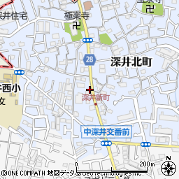 大阪府堺市中区深井北町143周辺の地図