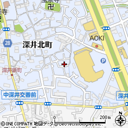 大阪府堺市中区深井北町700-13周辺の地図