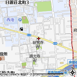 大阪府堺市東区日置荘原寺町481周辺の地図