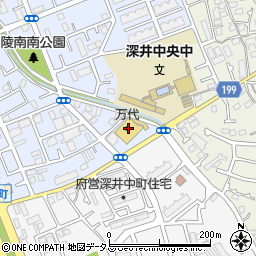 大阪府堺市中区深井北町3465周辺の地図
