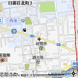 大阪府堺市東区日置荘原寺町480-3周辺の地図