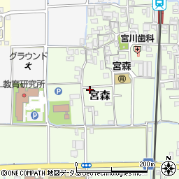 奈良県磯城郡田原本町宮森253周辺の地図