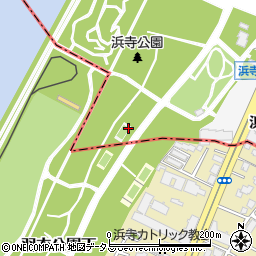 浜寺公園周辺の地図