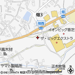 奈良県香芝市畑2丁目858周辺の地図