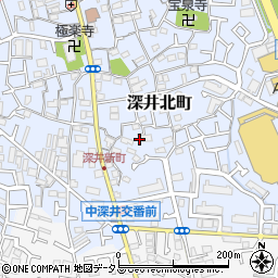 大阪府堺市中区深井北町153-14周辺の地図