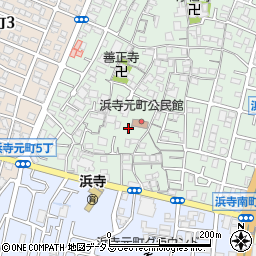 大阪府堺市西区浜寺元町5丁周辺の地図