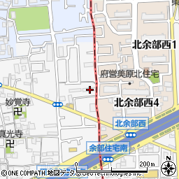 大阪府堺市東区日置荘原寺町451周辺の地図