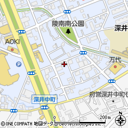 大阪府堺市中区深井北町3408周辺の地図
