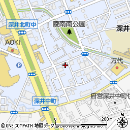 大阪府堺市中区深井北町3408周辺の地図