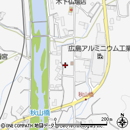 広島県広島市安佐北区白木町秋山832周辺の地図