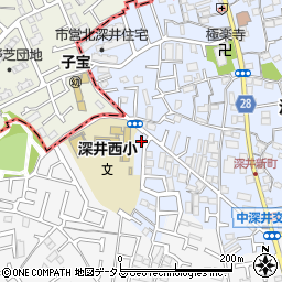 大阪府堺市中区深井北町789周辺の地図