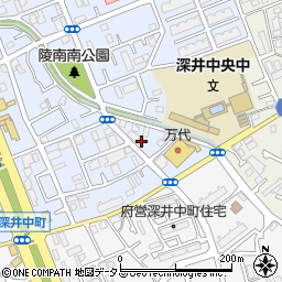 大阪府堺市中区深井北町3461周辺の地図