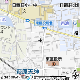 大阪府堺市東区日置荘原寺町26周辺の地図
