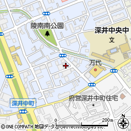 大阪府堺市中区深井北町3424周辺の地図