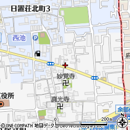 大阪府堺市東区日置荘原寺町480-8周辺の地図