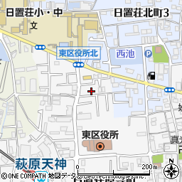 大阪府堺市東区日置荘原寺町27周辺の地図