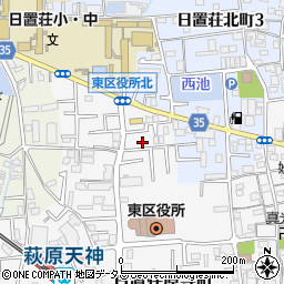 大阪府堺市東区日置荘原寺町27周辺の地図