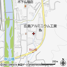 広島県広島市安佐北区白木町秋山605周辺の地図