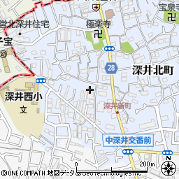 大阪府堺市中区深井北町779周辺の地図