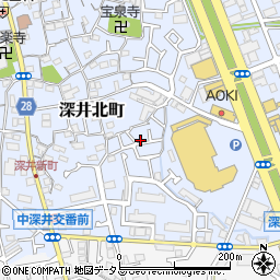 大阪府堺市中区深井北町700-34周辺の地図