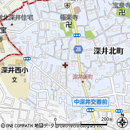 大阪府堺市中区深井北町779-1周辺の地図