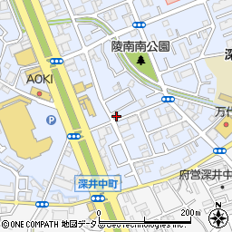 大阪府堺市中区深井北町3358周辺の地図