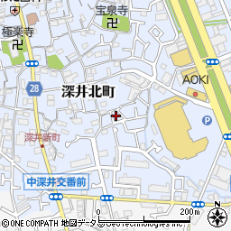 大阪府堺市中区深井北町704周辺の地図