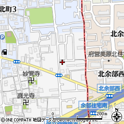 大阪府堺市東区日置荘原寺町454周辺の地図