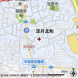 大阪府堺市中区深井北町153-2周辺の地図