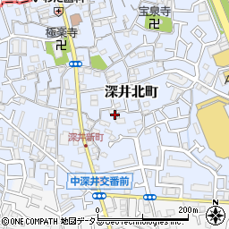 大阪府堺市中区深井北町153周辺の地図