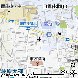 大阪府堺市東区日置荘原寺町30-1周辺の地図