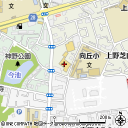 シャロームかいごの窓口　上野芝周辺の地図