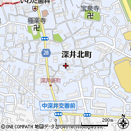 大阪府堺市中区深井北町153-9周辺の地図