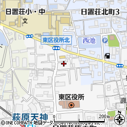大阪府堺市東区日置荘原寺町28-14周辺の地図