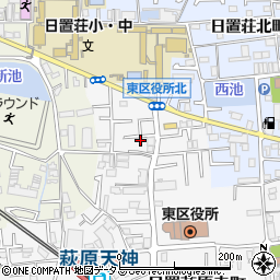 大阪府堺市東区日置荘原寺町19-29周辺の地図
