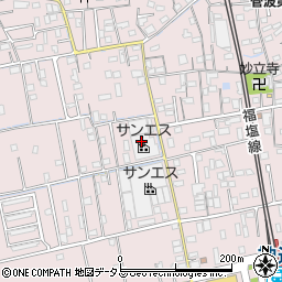 株式会社サンエス　神辺第一工場周辺の地図