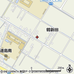 岡山県倉敷市連島町鶴新田1459-1周辺の地図