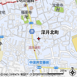 大阪府堺市中区深井北町145-1周辺の地図