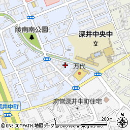 大阪府堺市中区深井北町3457-2周辺の地図