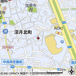 大阪府堺市中区深井北町700周辺の地図