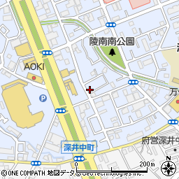 大阪府堺市中区深井北町3384周辺の地図