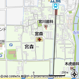 奈良県磯城郡田原本町宮森230周辺の地図