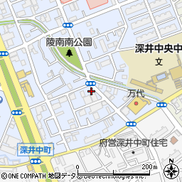 大阪府堺市中区深井北町3423周辺の地図