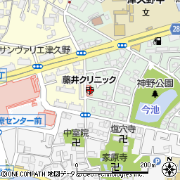 津久野藤井クリニック周辺の地図