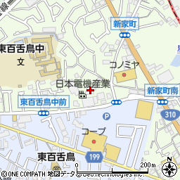 日本電機産業堺工場周辺の地図