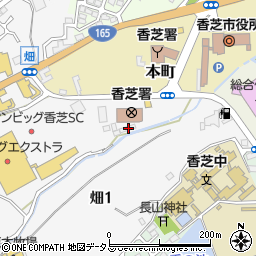 奈良県香芝市畑2丁目1475周辺の地図