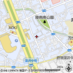 大阪府堺市中区深井北町3383周辺の地図