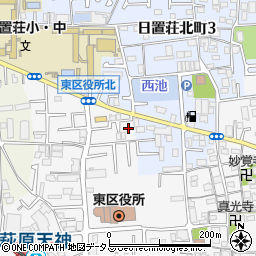大阪府堺市東区日置荘原寺町30-2周辺の地図